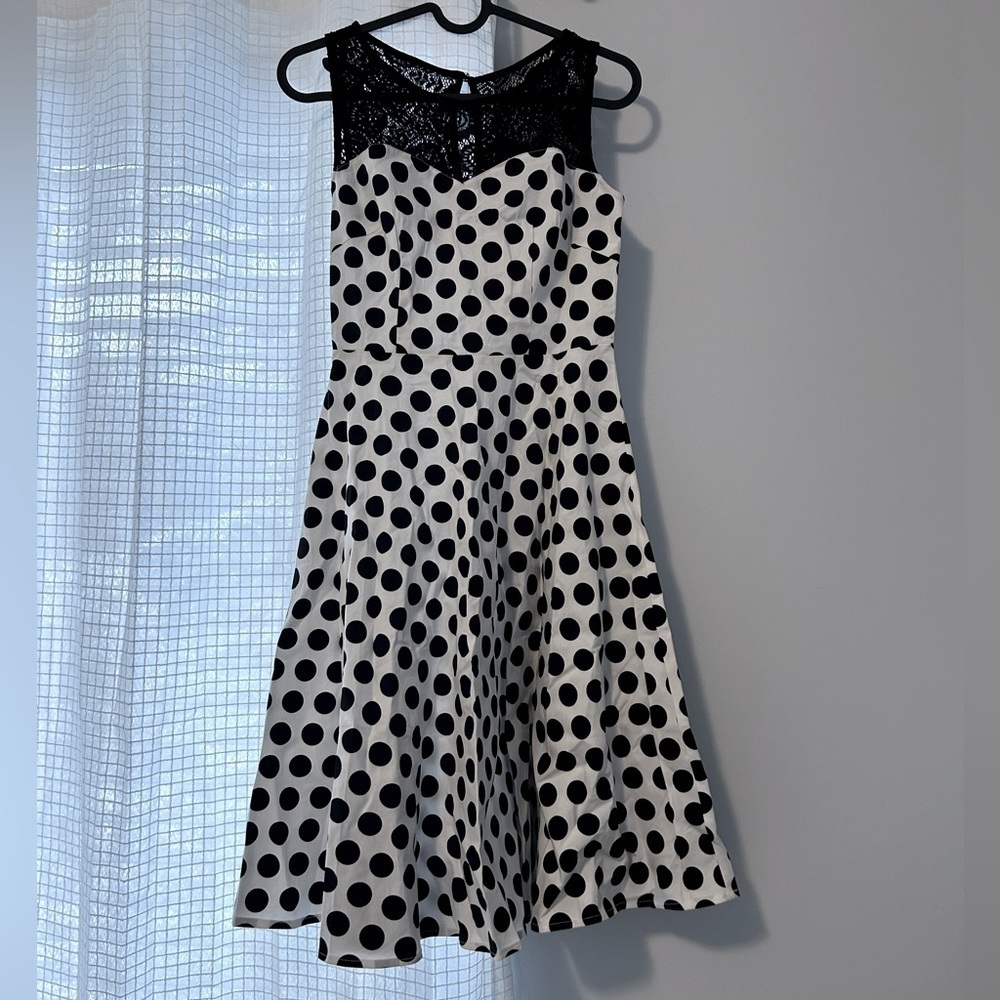Retro Polka dotted Dress